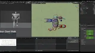 Iron Giant Walk Cycle WIP Stream 1