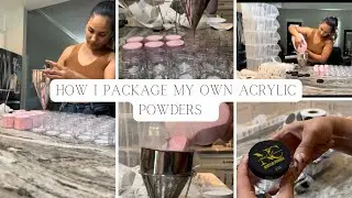 Packaging my own Acrylic Powders to sell | Everything you need