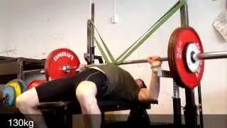 Benkpress m/strikk 130kg