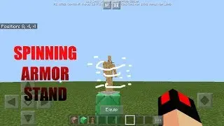 How to make a spinning armor stand in Minecraft PE