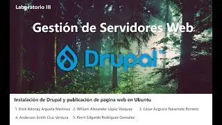 Instalación de Drupal y publicación de pagina web en Ubuntu