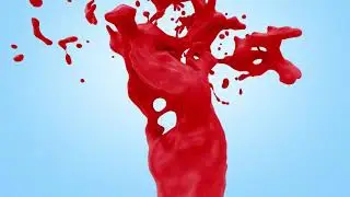 Red Color Splash Background Version 2