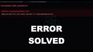 Fix React Web Vitals Module Not Found Error - Easy Solution 🔧