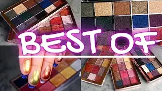 REVOLUTION FOIL FRENZY | HYBRID | FUSION | CREATION EYESHADOW PALETTE SWATCHES
