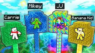 JJ and Mikey vs Friends: TREE BASE BATTLE in Minecraft! - JJ and MIkey Minecraft