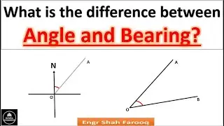 What is the difference between Angle and Bearing? | Differentiate between angle and Bearing