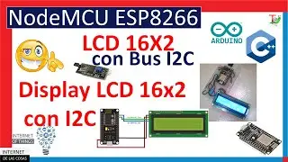 ✔️ ESP8266 with i2c LCD Display on Arduino -👈😉 – LCD with ESP8266- IoT Course with ESP8266 #10