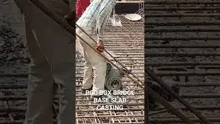 RCC BOX BRIDGE BASE SLAB CASTING #viral #viralvideo #viralshort #shortsvideo #shorts
