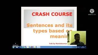 Sentence and it's types based on meaning.
