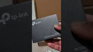 Unboxing TP-Link gigabit media converter - SFP to Ethernet