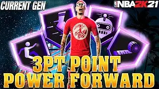 3PT POINT POWER FORWARD BUILD - SUBSCRIBE'S BUILD SERIES NBA 2K21 CURRENT GEN