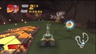 Madagascar Kartz (PS3) 100cc race: Volcano