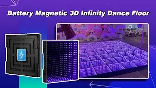 Battery Magnet 3D Mirror LED Dance Floor | TP-B877