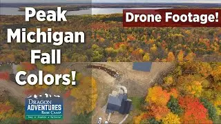 Best Fall Colors | Michigan | Dragon Adventures Base Camp | Cabin and Camping