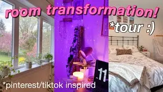 EXTREME ROOM MAKEOVER + TOUR 2021 *aesthetic tiktok/pinterest room tour*
