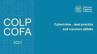 Cybercrime - best practice and common pitfalls (Compliance Officer Conference 2021)