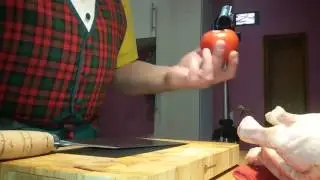 Shi Ba Zi S216-1 Cantonese All-Purpose Cleaver. Cutting Test After Resharpening