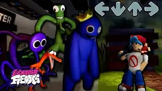 Rainbow Friends | FNF mod - Roblox (Blue VS Green) | Friday Night Funkin Mod Roblox