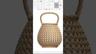 Woven Basket in Solidworks. Watch the full tutorial on my YouTube channel. 