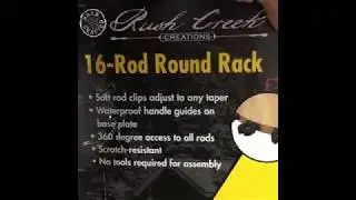 Rush Creek Creations 16 - Fishing Rod Round Rack/Holder Review