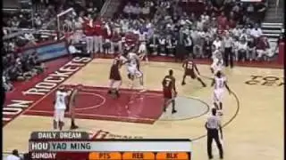 Yao's fine game against the Cavaliers