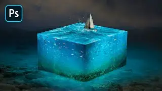 Photoshop Tutorial - Create 3D Water Cube Effects