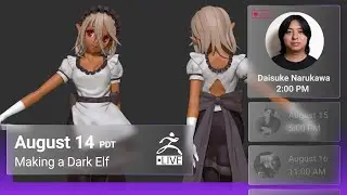 [Part2] Making a Dark Elf Character - Pixologic Daisuke Narukawa - ZBrush 2021.6