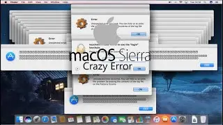 Mac OS Sierra Crazy Error