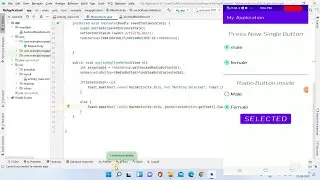 how to check and uncheck single radio button in android || android studio || codewithbhai