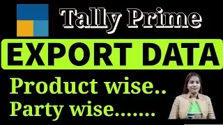 Export Data from Tally into Excel l how to import data in Tally Prime
