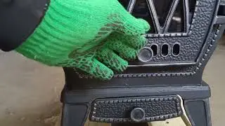Чугунная отопительно-варочная печь ПМЧ - 10С Офелия.