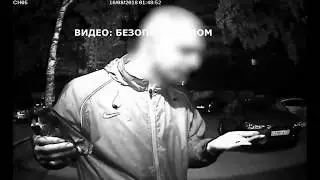 Петербуржец в спортивках выгуливал собаку и пробил колесо соседской машины