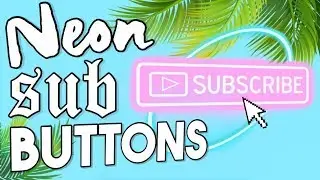 Neon Subscribe Button Green Screen Alisha Marie Inspired  |iEditingX