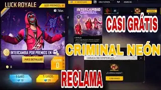 Cómo Funciona COMO INTERCAMBIAR CRIMINAL NEÓN GRATIS CON EL TOKEN 5° ANIVERSARIO FREE FIRE RECARGA 1