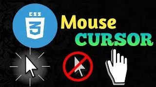 How to Change Mouse Cursor in CSS | Mouse Pointer | CSS Cursor Property
