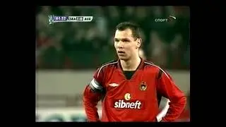 CSKA Moscow 4-0 Auxerre. 2004/2005 UEFA Cup Quarter-Final. First Leg Highlights