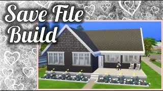 Sims 4: Family Starter Home // Commentary // Speedbuild // Save File Build