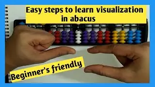 Easy steps to learn visualization in abacus 👍🧮|VibeMath Sradha 📚|Learn 🧮 at home 🥰|Level 2 abacus🧮