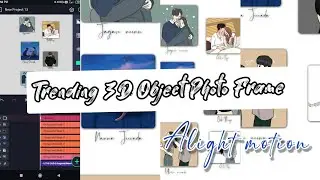 Instagram Trending 3d Null Object Alight Motion | 3d wall photo frame alight motion ♥️