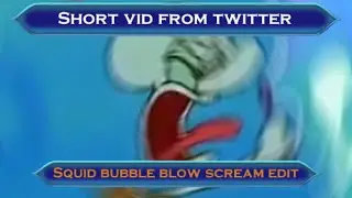 (From Twitter) Squid blows bubble