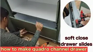 Quadro Drawer Slide,drwer macking With Silent Soft Closing Hydraulic channel Heavy Duty