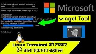 How to Setup and Use winget on Windows [Step By Step] in 2023 || All Commands Explained in (Hindi)