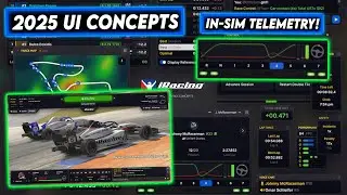 iRacing NEW UI Concepts Look EPIC! (Detailed Overlays + Telemetry IN-SIM!)