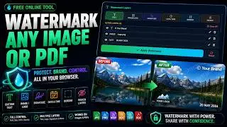 Watermark Tool Online Free — Text, Logo, Signature & Hidden Watermark