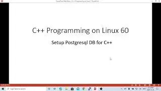 C++ Programming on Linux - Setup Postgresql Database for C++ Project