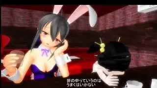 【MMD】弱音の水割りを共に【Haku Yowane,Iroha Nekomura,Yuki Kaai】