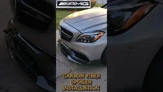 CLS63 S AMG CARBON FIBER SPOILER LIP INSTALLATION #raxperformance