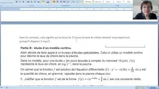 Sujet 2 Métropole spé maths 20 juin 2024 exercice 2 :  suite, équation différentielle