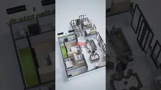 DENAH 3D RUMAH 🌟 #desainrumah #jasadesainrumahminimalis #konseprumah #rumahminimalis