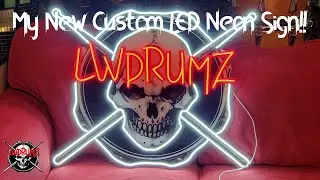 Unboxing My New Custom LED Neon Sign! @youtubecreators #youtubehighfive